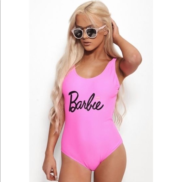 Other - Barbie size medium swimsuit pink one piece